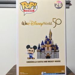 Disney Cinderella Castle And Mickey Mouse Funko Pop Town #26, Walt Disney World 50