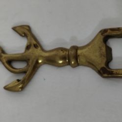 MC- VTG BRASS BOTTLE OPENER 6"×2.2" - M1000