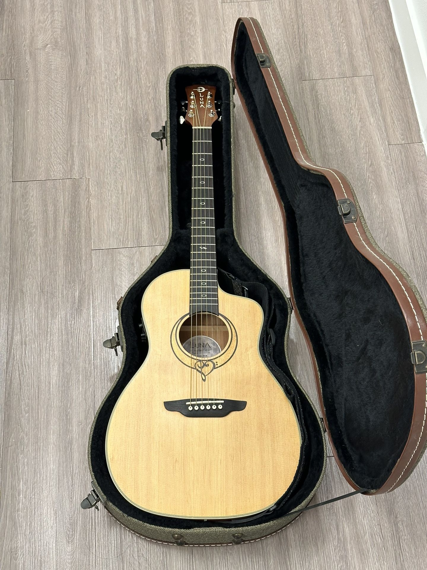 Luna Heartsong Acoustic Electric Guitar 