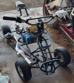 49cc Mini Quad ATV Project w/ Engine, Carb, Exhaust & Extra Parts