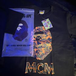 Bape X Mcm shirt