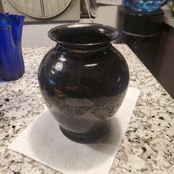 Vintage Black  Amethyst Vase#2