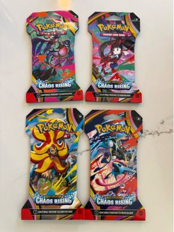 Pokémon Chaos Rising Booster Pack Sleeves