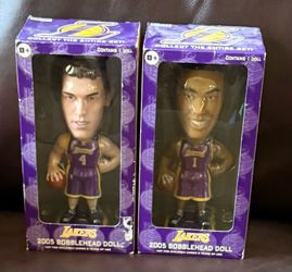 Luke Walton and Caron Butler Lakers Bobbleheads