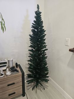 Pencil slim christmas tree
