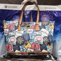 Disney Cruise Line Luggage Stickers  Tote Bag by Disney Dooney & Bourke 