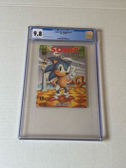 Sonic the Hedgehog #1 CGC 9.8 SEGA Mini Rare Promo Comic 1st app of Sonic 1991