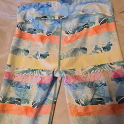 Girl's L/12 ATHLETA High Rise Leggings Pastels