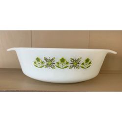 Vintage Anchor Hocking Fire King Glass Bowl #437 Meadow Green