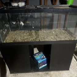 75 gallon  with stand lips and lights with  heater