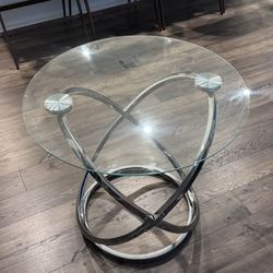 Glass Corner Table 