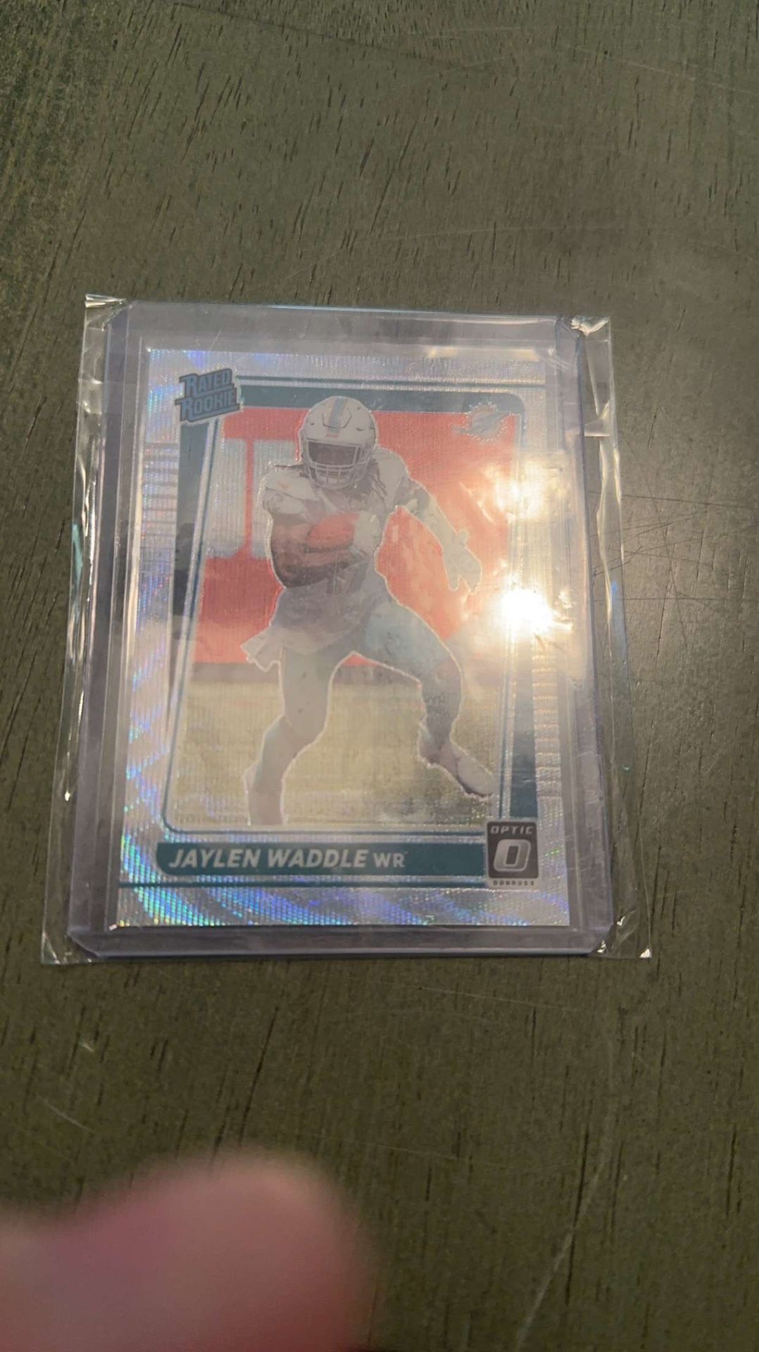 Jaylen Waddle Silver Wave Rated Rookie 33/299 Miami Dolphins