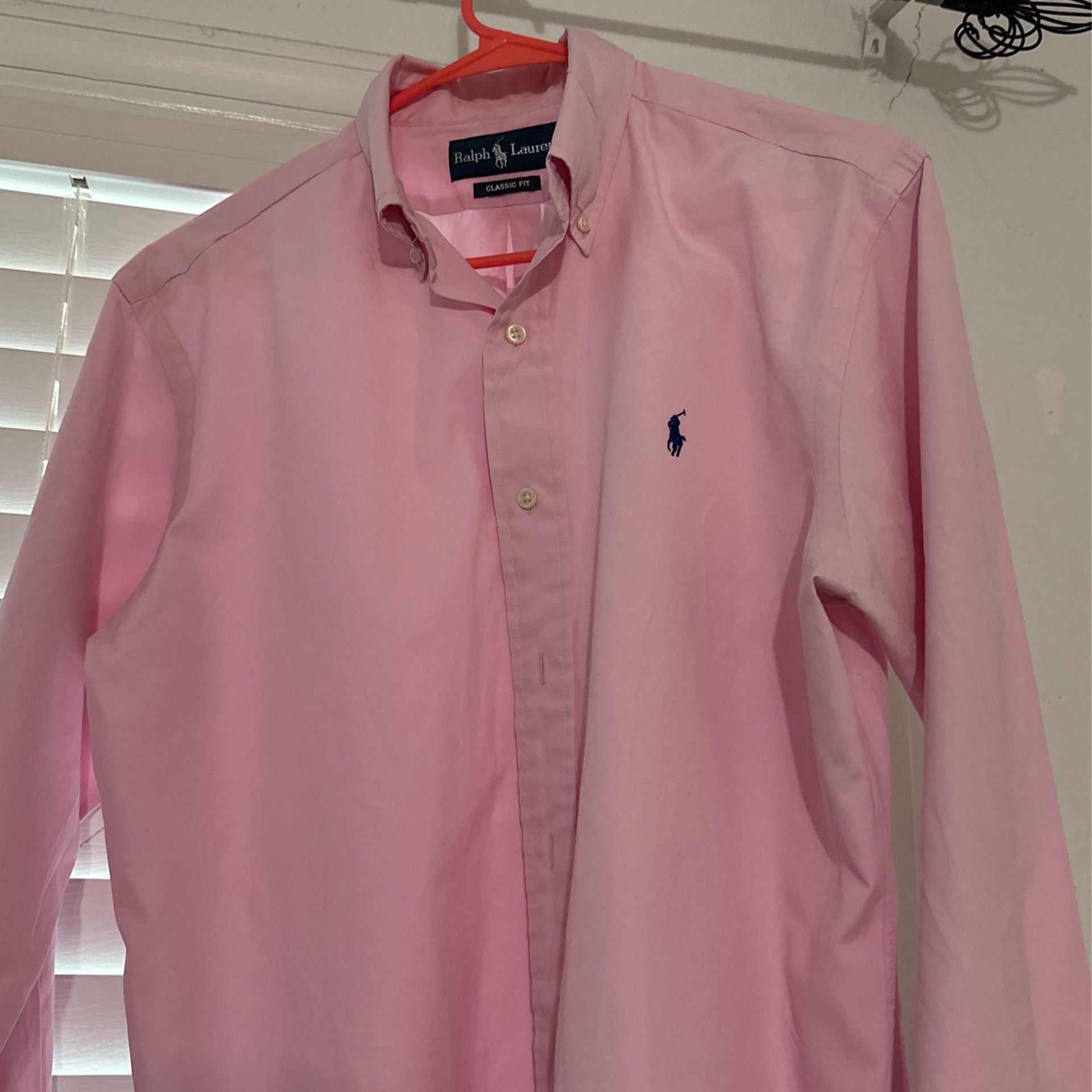 Pink Size M Button Down Ralph Lauren Shirt