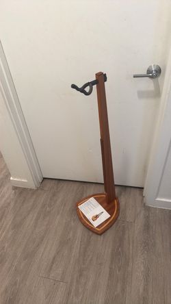 Wooden guitar stand