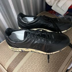 PREMIATA Lucy  Mens Black Leather Sneakers Size 45 