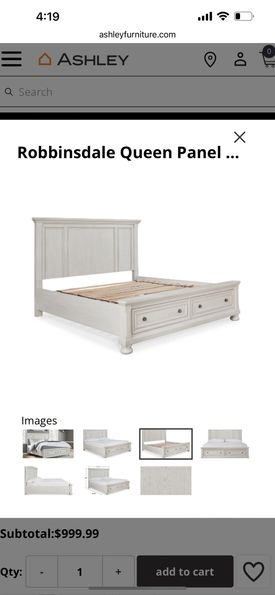 Ashley Furniture Bed