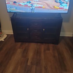 Used Media Center With End Table 