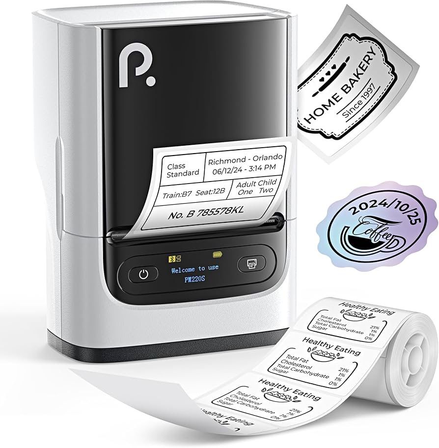PM220S Label Maker Machine with Tape