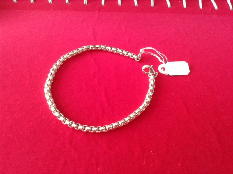 925. Sterling silver legit bracelet 9" around very beautiful. Great Christmas gift for someone.
