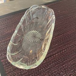 Glass Oval Shape Bowl