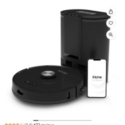 iHome AutoVac Nova Self Empty Robot Vacuum Mop
