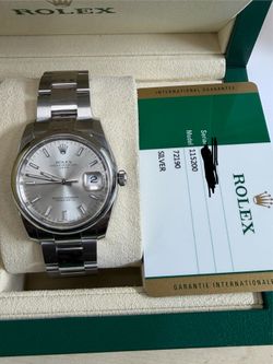 Genuine Rolex Oyster Perpetual Date 115200 Box and Papers
