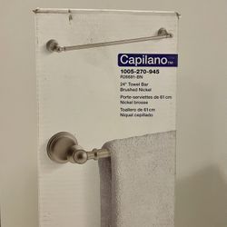KOHLER Capilano 24 in. Towel Bar in Vibrant Brushed Nickel