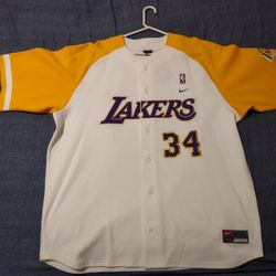 Nike Lakers Shaq Baseball Jersey