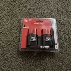Milwaukee M12 CP1.5 2 Pack Battery 