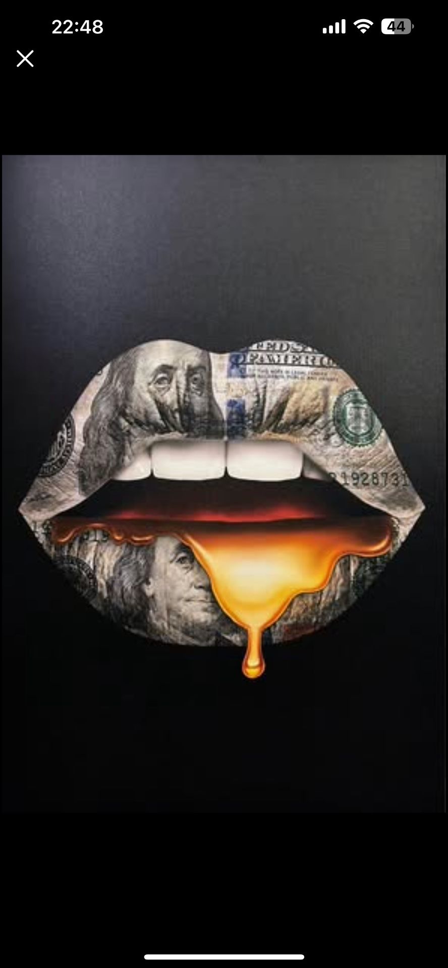 Sick Artwork Painted On A Canvas