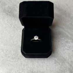 VVS1 Engagement Ring Moissanite 1ct/6.5mm