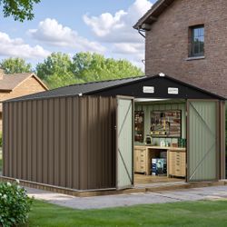 10x10 STORAGE METAL SHED 