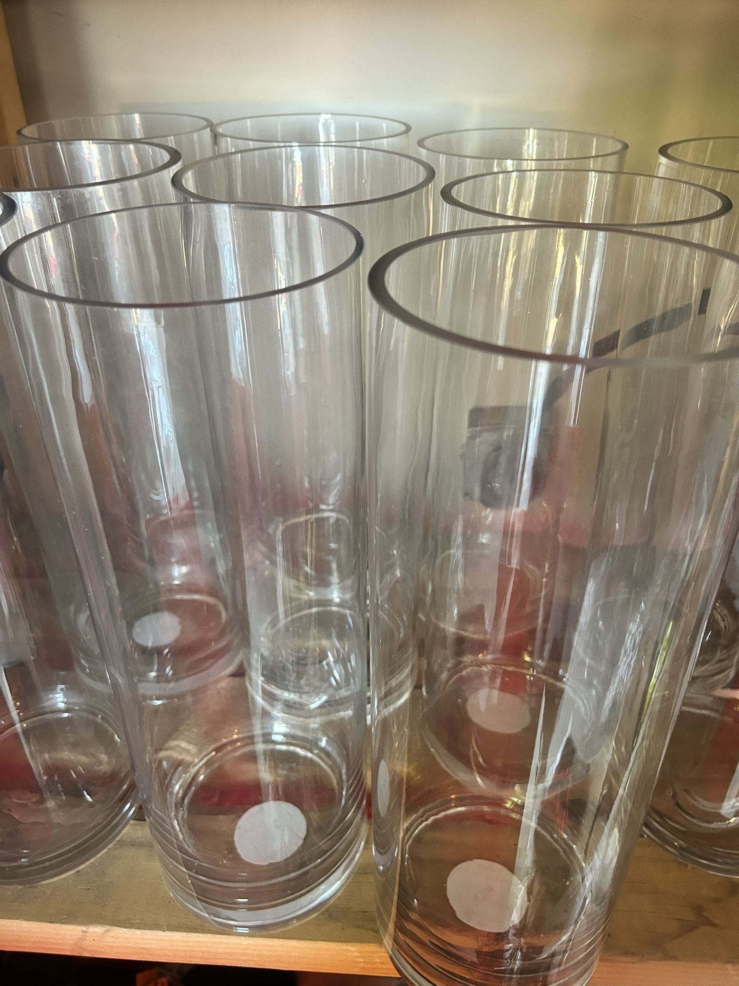 15” Glass Cylinder Vase