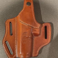 Front Line "HaMetzayer" Leather OWB Thumb Break Holster – New/Unused