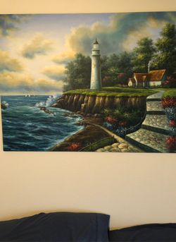 Lighthouse painting
