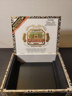 Arturo Fuente Cigar Box With Beautifully Adorned Sides