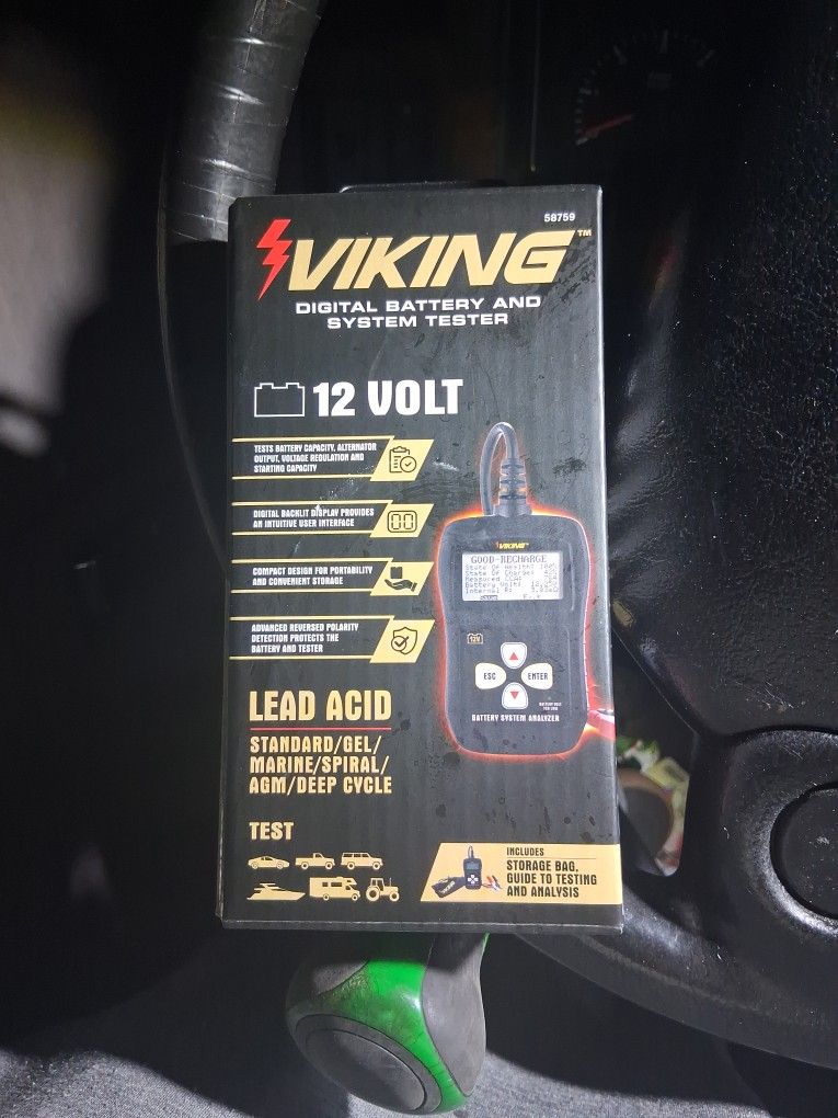 Digital Battery And System Tester 12 V