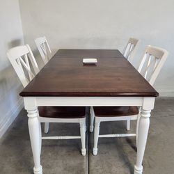 Table + 4 Chairs & leaf "Good Condition"