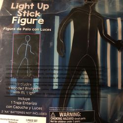 Light up stick figure costume - Boy L (10-12)