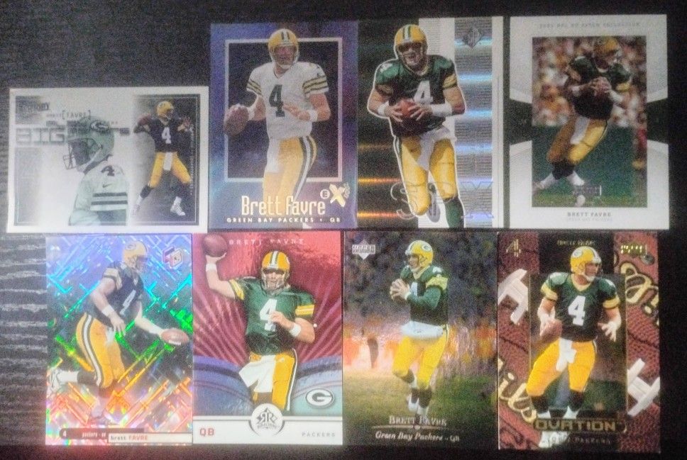 Brett Favre 8 Cards, All Upper Deck!