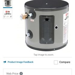 Rheem Rudd Electric Water Heater 6 Gallon