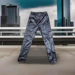 Express Faux Leather Skinny Pants Women’s M Black Stretch Jeans Style
