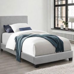 Light Gray Twin Bed Frame LIKE NEW