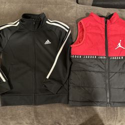 Adidas Jacket And Jordan Vest 