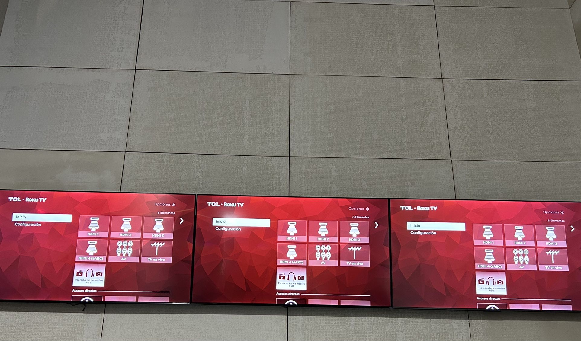 Set of 4 – TCL 75” 4K HDR Roku Smart TVs (75S451) – Perfect for Events/Studios