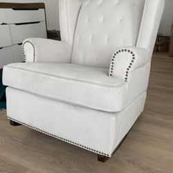 Harlow Wingback Rocker with Nailheads