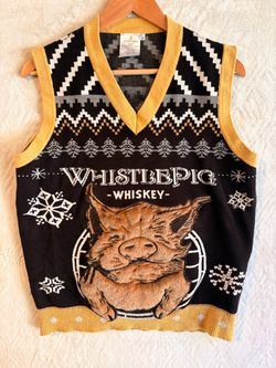 WhistlePig Whiskey Holiday Sweater Vest