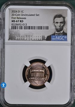 2024 D Lincoln SHIELD 1c Cent NGC MS 67 RD First Releases