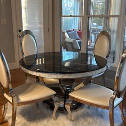 Silver Dining Room Set