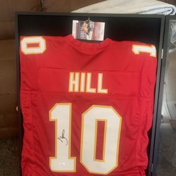 Tyreek Hill Jersey Signed And Framed